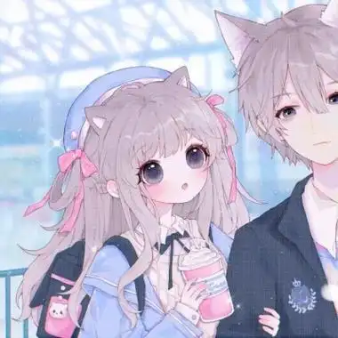 情侣头像二次元动漫可爱