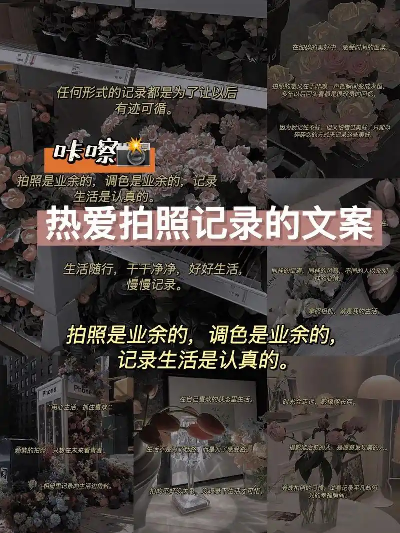 摄影文案|频繁的拍照,只想在未来看青春.