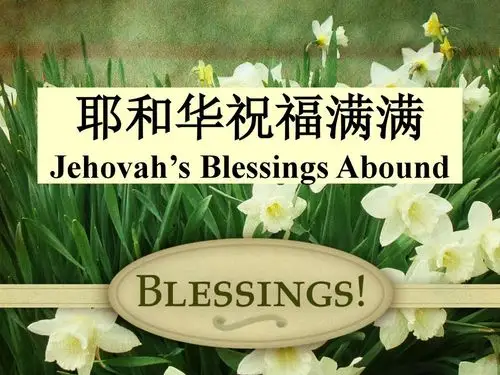 耶和华祝福满满 jehovahs blessings abound 田中的白鹭丝无见缺什么