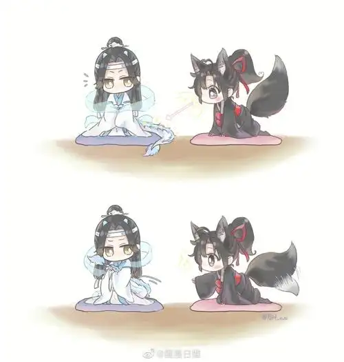 羡羡怕不是不知道被摸尾巴会怀孕[doge]#魔道祖师