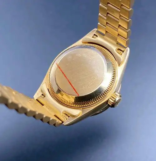 劳力士金表日志型18k黄金自动机械女表腕表69178后镶钻正品95新
