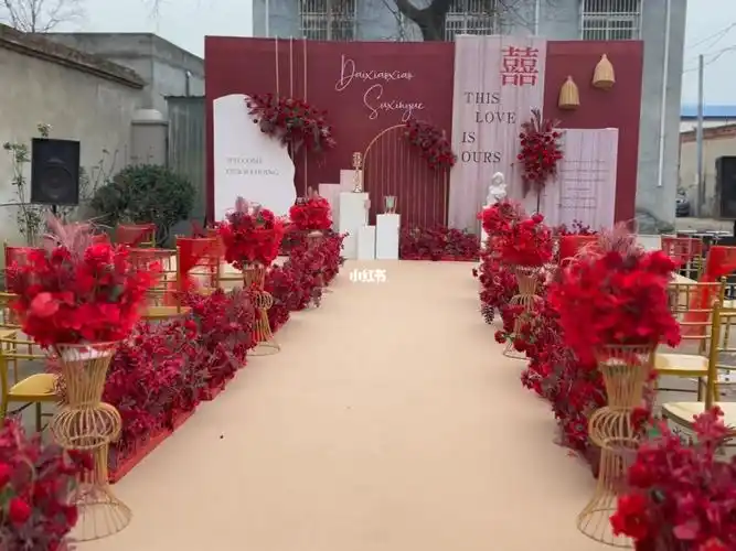 农村院子里的婚礼红色系婚礼坐标临泉