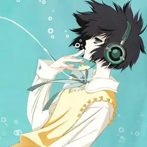 听歌醉心_男生动漫头像图片_扣扣居