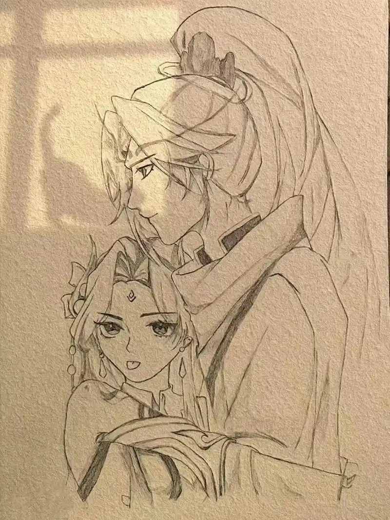 韩信和貂蝉哦.临 给我死磕这对cp吕布啥感受我不管! #绘画 - 抖音