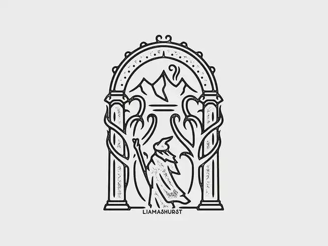 线性简约24款手绘创意logo设计