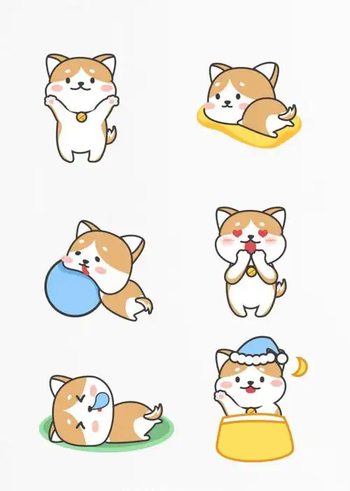 可爱狗狗简笔画 可爱的狗简笔画