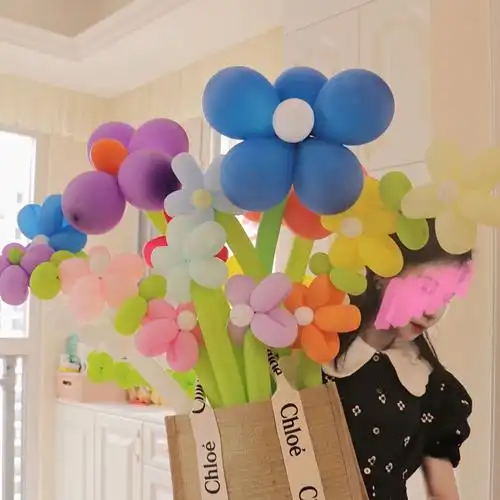 均价007元一个的气球做成花束也太好看了叭