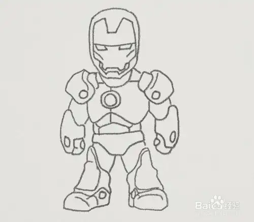 战斗钢铁侠怎么画