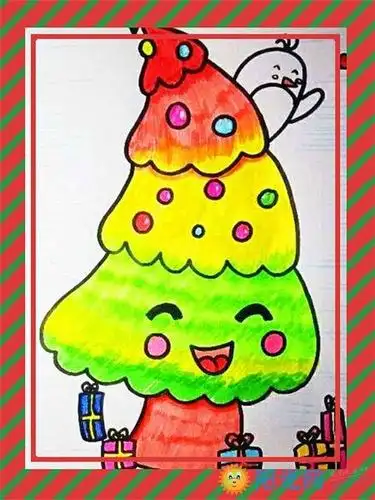 美术画画图片六年级画圣诞节