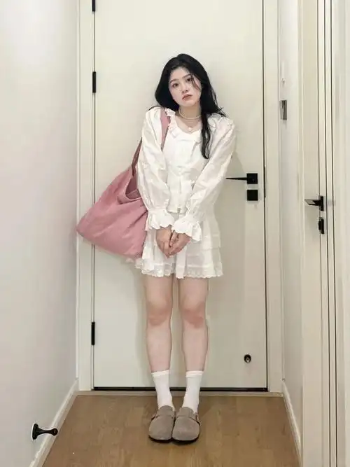 7套微胖女生韩系穿搭时髦又显瘦get初夏氛围感77