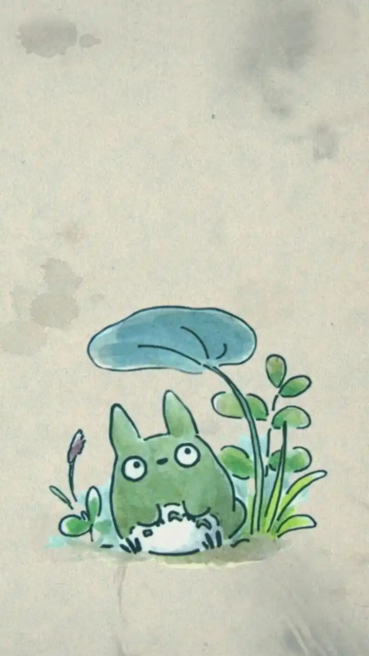 精选日本手绘龙猫高清手机壁纸下载