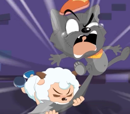 喜羊羊这次黑化的最彻底,竟然要吃狼了,连小灰灰都不放过!