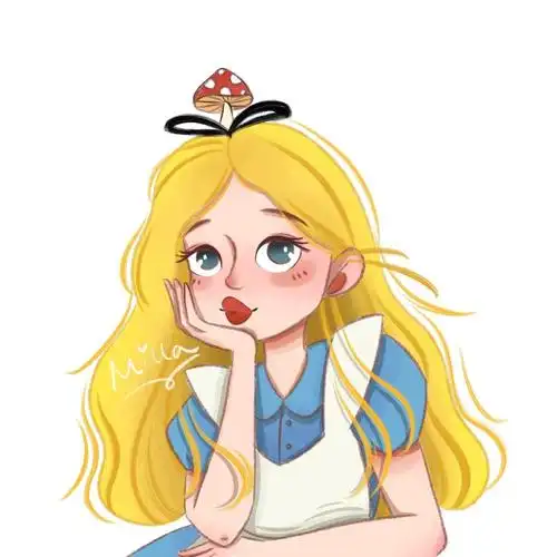 迪士尼公主手绘头像