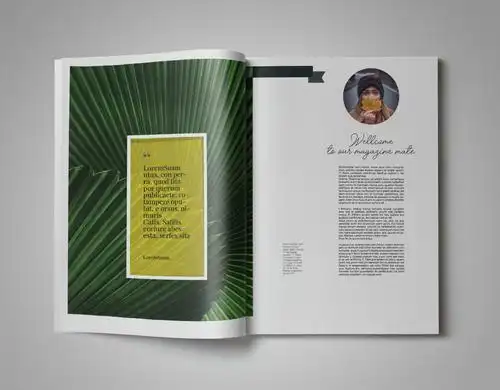 变色鱼提供国外设计素材园艺植物主题杂志排版设计模板gardenand