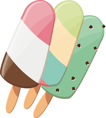 冰棒彩色卡通手绘装饰元素图标元素