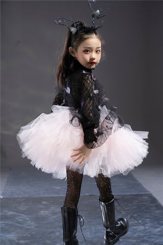 儿童演出服走秀潮服女童模特时装少儿模卡拍摄儿童演出服