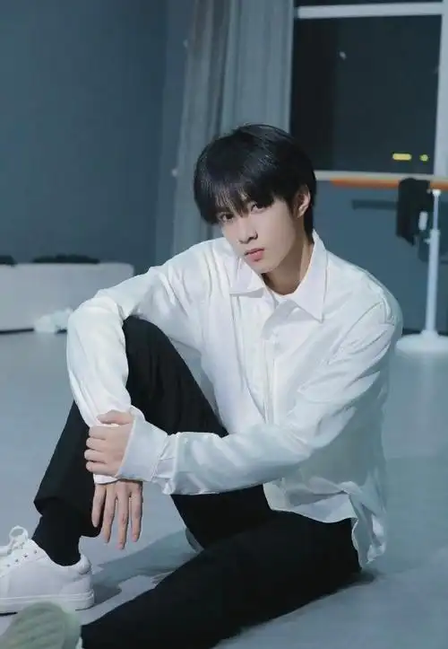 刘耀文镂空短袖衬衫