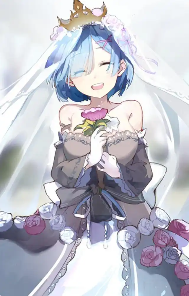 雷姆高清手机壁纸图片分享,贵为可爱动漫少女代表的她真的很美丽