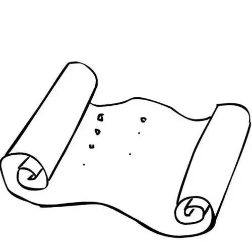 书卷涂成黄色后,衣服用浅灰与紫色涂上,这样,一位古代诗人的简笔画就