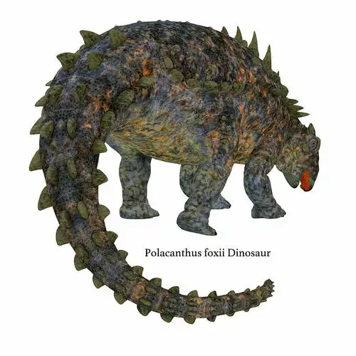 polacanthus恐龙的尾巴插画下载