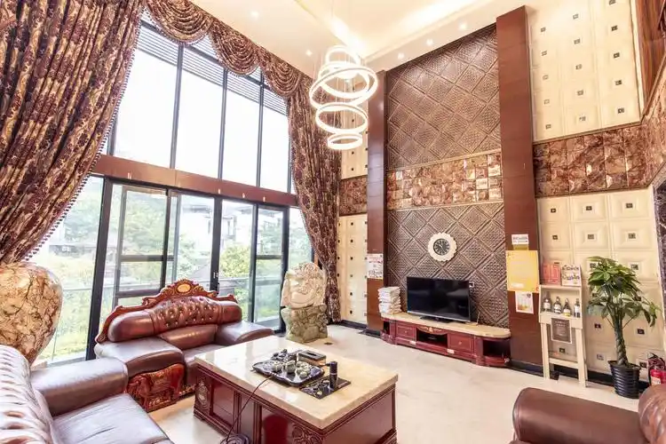 别墅2大客厅-艺术石雕高档装修