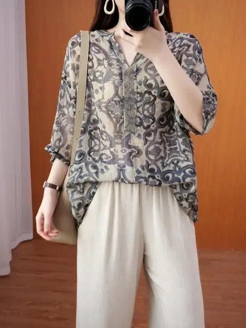 希尔库班胖mm蝙蝠衫短袖t恤女宽松胖妹妹亚麻显瘦小衫夏季大码棉麻t恤