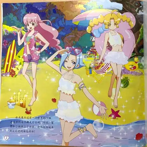 巴拉拉小魔仙3d炫彩泡泡贴公主换装换衣服女孩贴贴纸幼儿童4-56岁