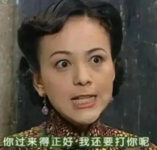 泼妇",戏里那拍门吵架,恨得牙痒痒的模样,还成了表情包里的一员大将