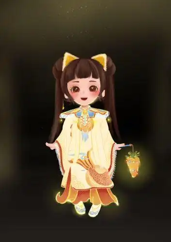 古风双马尾猫耳女孩