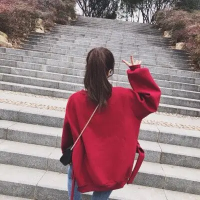 奈·红色系女生头像