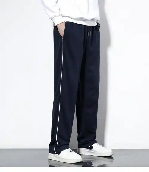 中小学男女生校服裤子加绒加厚一条杠运动裤男秋冬季加绒加厚初中生