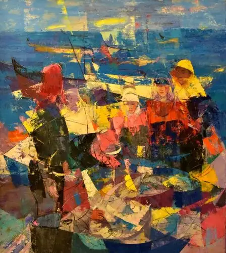 海色斑斓系列之二,汪明强,布面油画,2009年