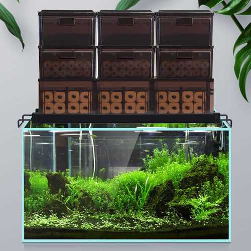 新品陶瓷鱼缸过滤系统整套循环上滤底滤干湿分离盒圆缸过滤器槽滴