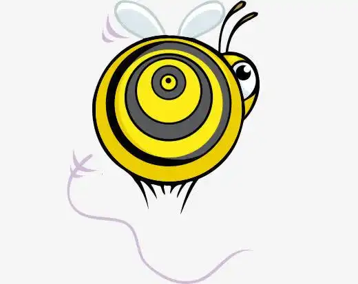 卡通蜜蜂对称