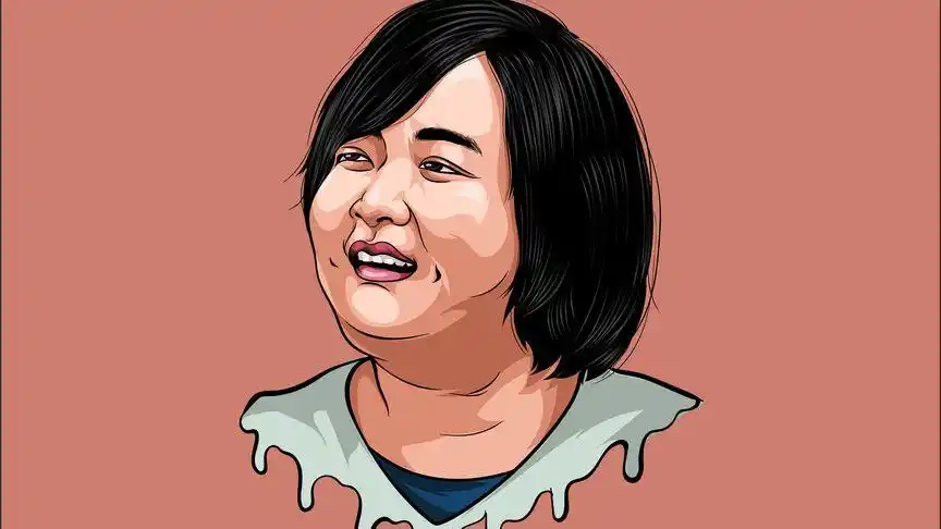 贾玲成中国影史票房最高女导演贾玲手绘头像插画绘画教程分享