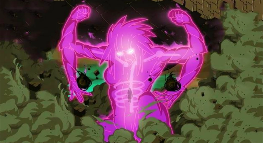 存在于传说中的须佐能乎,鼬神开启完全体,富岳和佐良娜让人期待