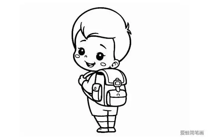 男小学生简笔画
