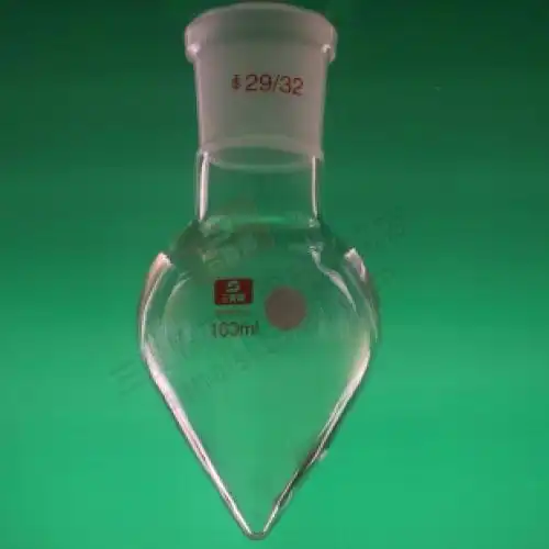 三爱思梨形烧瓶100ml29鸡心瓶高硼硅加厚耐高温a01825