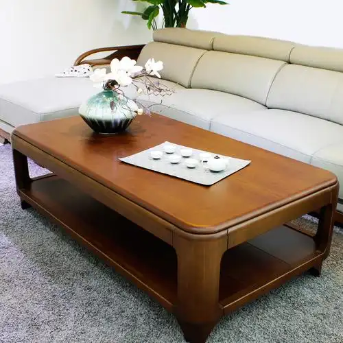 双叶橡木几红几角长方家具多功能茶几茶道实木家具茶几