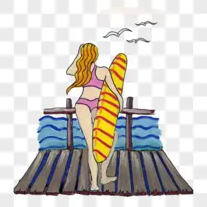 比基尼美女背影图片