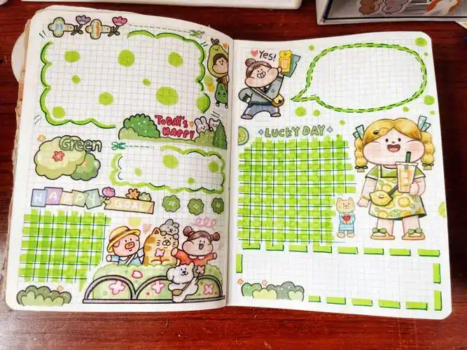 经历了好几周的降雨,天气终于晴了～出去游玩呀～|手帐排版|手帐拼贴