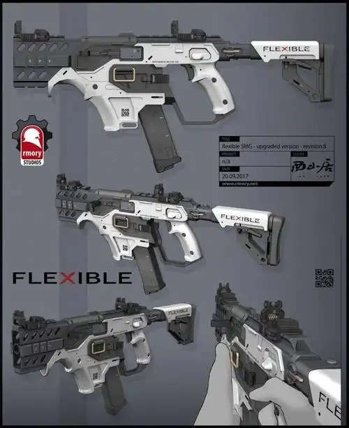 细致到每一个螺丝零件赛博朋克2077枪械设计分享