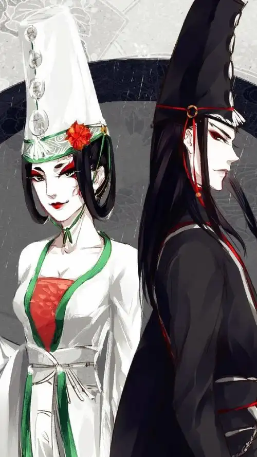 黑白无常手机锁屏壁纸