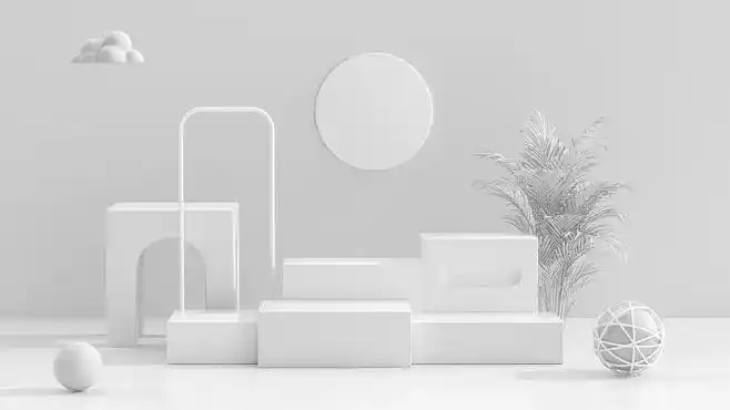 产品展台c4d软件白色灰色背景图片图片素材idvcg211286692643