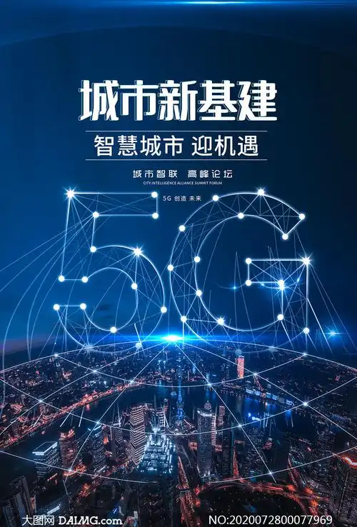 5g网络普及宣传海报设计psd素材