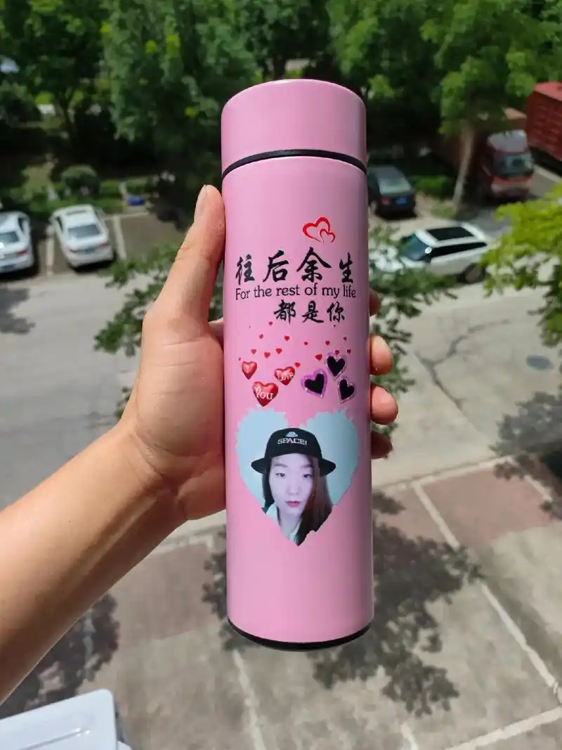 好看的保温杯,支持定制照片印图案文字.#图文 #杯子控 #情 - 抖音