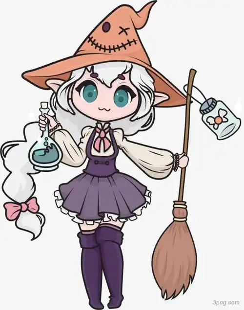 标签:女巫卡通女巫女孩扫把万圣节巫师巫婆女孩手绘女巫女巫矢量女巫