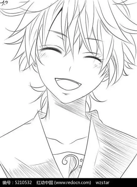 少年卡通人物手绘简笔画少年的你简笔画美少年动漫简笔画