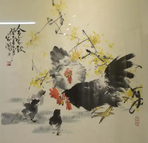 2013年10月李家润花鸟画展在国品堂举办