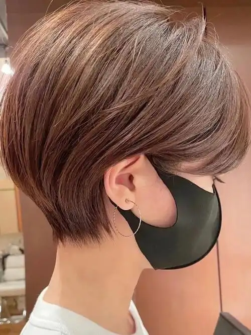 挂耳短发减龄短发巨乖超甜的挂耳短发